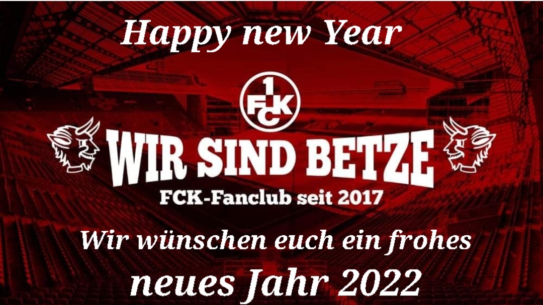 Der Fanclub wünscht euch ein frohes neues Jahr