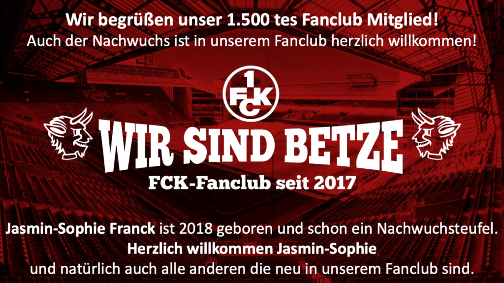 Wir begrüßen das 1500. Mitglied