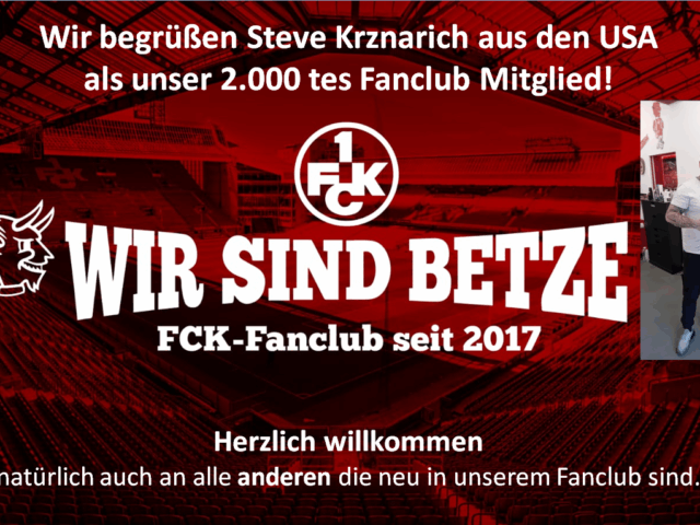 Jetzt über 2.000 Mitglieder in unserem Fanclub!